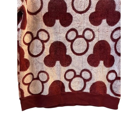 Disney Women's Mickey Mouse Plush Crewneck Sweatshirt Size S Multicolor - Picture 7 of 11